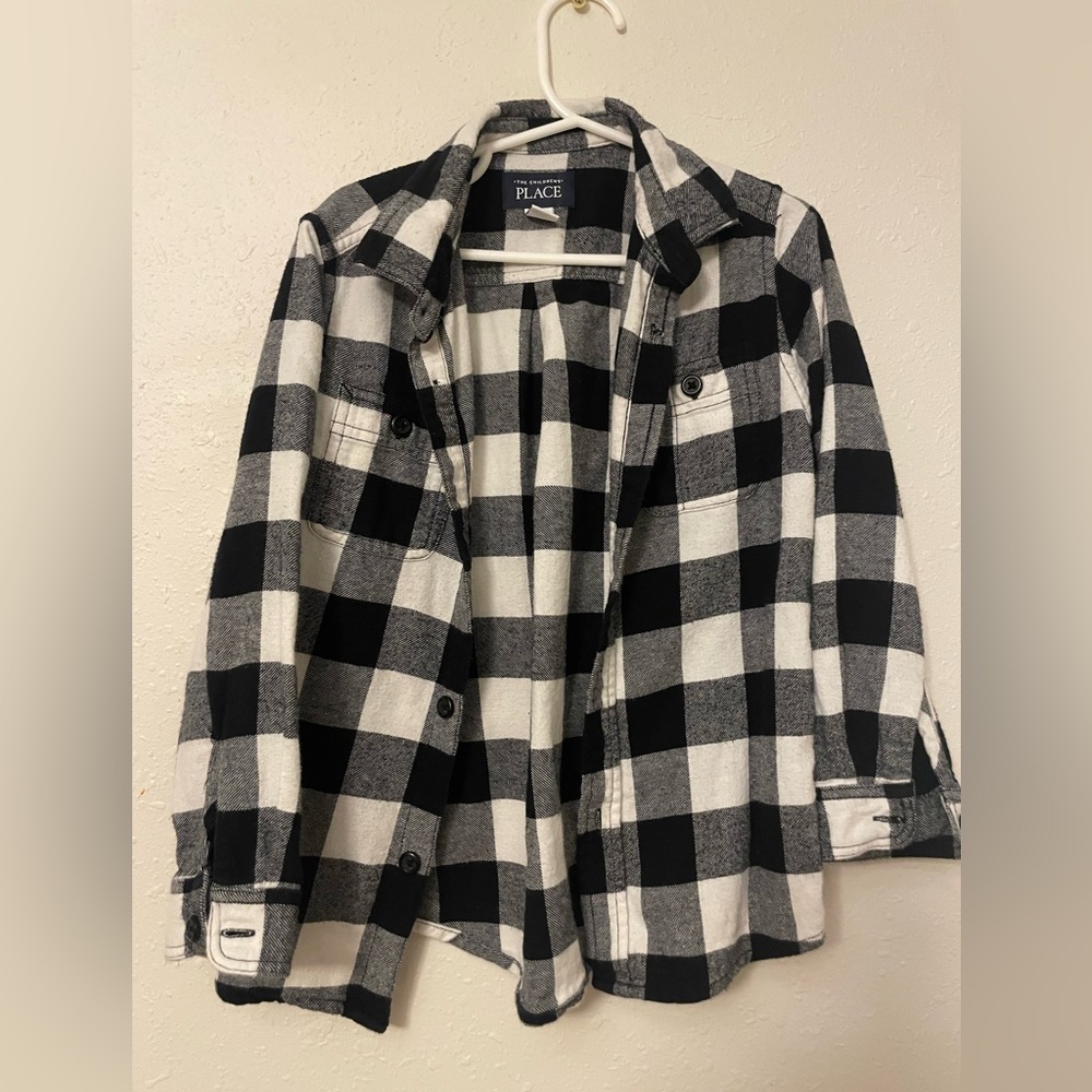 The Children's Place Boys' Long Sleeve Plaid Flannel Button Up Shirt
